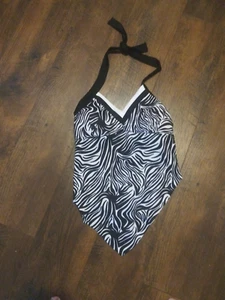 New Mod Bod Size S "Zena" Tankini Top Swimsuit Swim Suit Black White Clearance - Picture 1 of 5