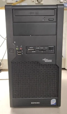 PC Fujitsu Windows 7 Dual Core E8400 4gb 500gb porta seriale Retro - Imagen 1 de 4