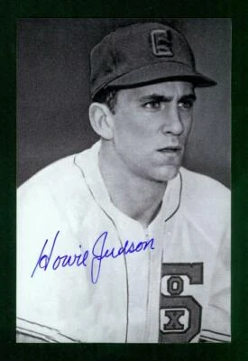 #0223, 4" x 6" Photo Card, Signed-Autographed, Howie Judson, Chicago White Sox - Image 1 of 2