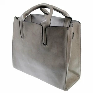 The Kyra Collection Luxurious Vintage Shoulder Purse Hand Bag - Light Grey - Picture 1 of 5