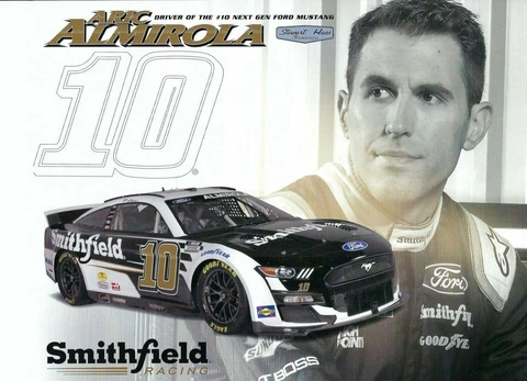 2022 ARIC ALMIROLA “SMITHFIELD” #10 NASCAR CUP SERIES POSTCARD Cover