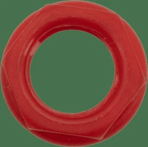 Cliff Hex Nut for Mounting 1/4" Jacks, Red - Picture 1 of 2