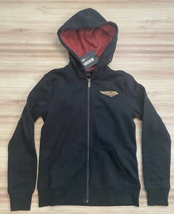 Harley Davidson Womens Hoodie Size Small 120th Anniversary Full Zip Black - Picture 1 of 13