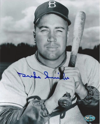 Duke Snider, Brooklyn Dodgers—Autographed 8x10—PSA/DNA Authenticators - Image 1 of 2