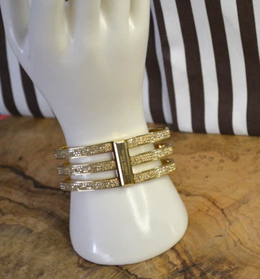 Brazalete brazalete de cristal Henri Bendel de 3 niveles Foto 1 de 4