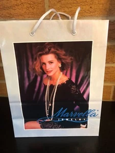 Sacchetto regalo gioielli Marvella vintage anni 90 anni 80 e 90 regalo festa nuovo vecchio stock - Foto 1 di 4