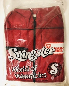 Chaqueta Ligera Para Hombre Parche Neumáticos Swingster Monarch De Colección Roja Talla Mediana EE. UU. - Imagen 1 de 4
