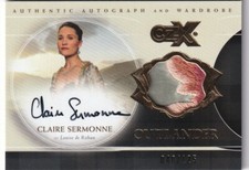 Outlander CZX Autograph Wardrobe Card CSW Claire Sermonne - 040/125  VARIANT