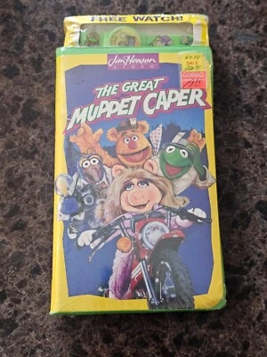 BRAND NEW The Great Muppet Caper w/ Watch (VHS; 1995) RARE Sealed OOP - Image 1 of 3