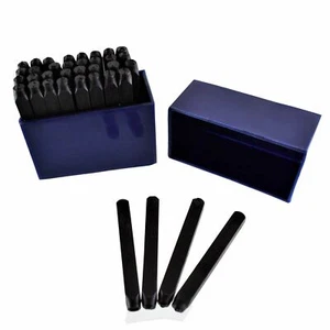 4mm Letter And Number Stamp Set Metal Wood Marking Punch Stamps 36pc - Picture 1 of 3