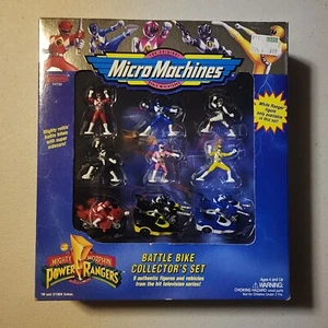 Mighty Morphin Power Rangers micro máquinas bicicleta de batalla conjunto de coleccionistas 1994 NUEVO - Imagen 1 de 3