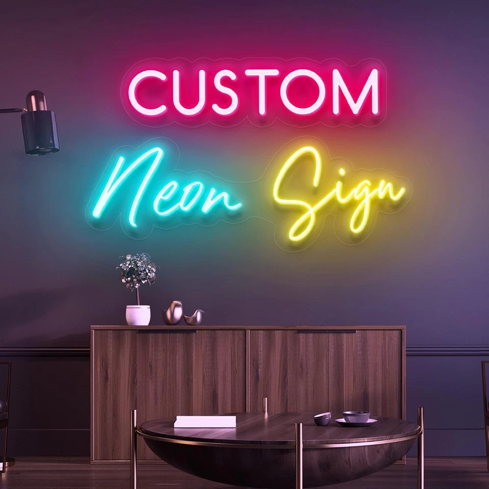 Letrero de neón LED personalizado - Regalo personalizado para bodas, fiestas, cumpleaños y hogar Foto 1 de 4