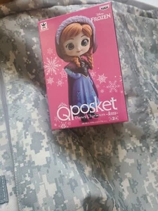 Q posket Disney Frozen Anna (A type) Figure doll toy BANPRESTO 5.5" Japan 2018 - Picture 1 of 2