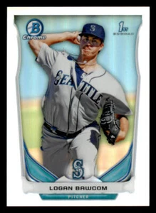 2014 Bowman Chrome Prospects Series 2 Refractors #BCP81 Logan Bawcom /500 - Picture 1 of 2