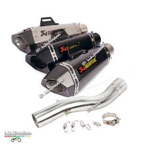 Puntas de silenciador de tubo medio sistema de escape sin cordones para Kawasaki Ninja ZX10R 2004 - Imagen 1 de 12
