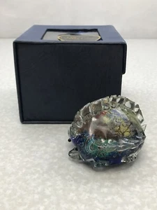 Murano Art Glass Sea Creature Hand Blown Hand Painted Original Box KG - Picture 1 of 12