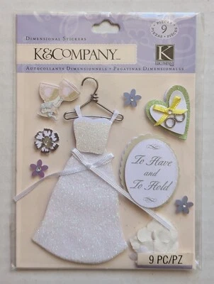 Pegatinas clásicas para álbumes de recortes de boda novia de K&Company Foto 1 de 3