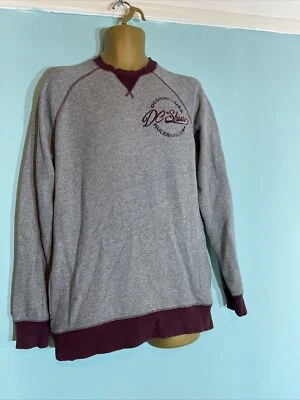 Zapatos para hombre DC Gris Mediano Marga Mangas Largas Cuello Redondo Informal Pullover Top Jumper Foto 1 de 4