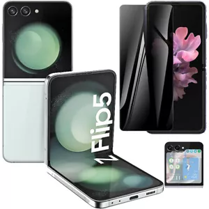 For Samsung Galaxy Z Flip 5 5G Soft TPU Privacy Full Cover Screen Protector/Lens - Picture 1 of 15