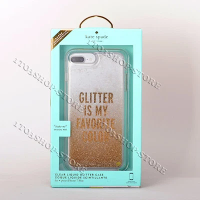 Kate Spade iPhone 7 Plus & iPhone 8 Plus Case Glitter Is My Favorite Color Gold - Image 1 of 4