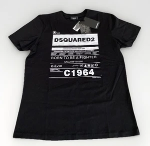 DSquared2 Dean & Dan Caten Born To Be A Fighter T Shirt Made In Italy XXL NWT - Bild 1 von 10