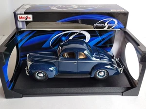 Maisto 1:18 1939 Ford Deluxe Coupe Diecast Car dunkelblau Special Edition gebraucht - Bild 1 von 4