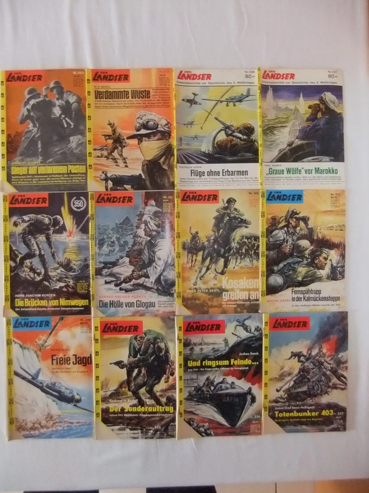 Der Landser, 12 alte Hefte, guter Zustand, siehe Bild - Bild 1 von 1