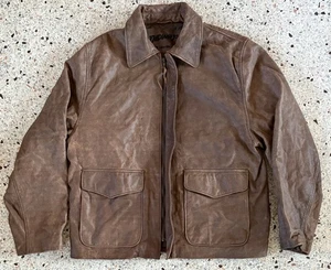 2008 Indiana Jones Original Lucasfilm Lederjacke Herren Große L Braun GR - Bild 1 von 6