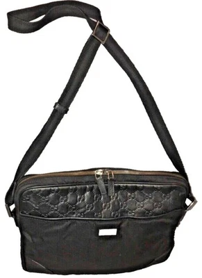 Gucci Nylone with Monogrammed Leather Trimmed Briefcase  Document Holdall Unisex - Image 1 of 4