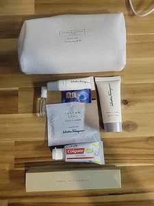 Salvatore Ferragamo British Airways 1st Class Airline Kosmetiktaschen & Inhalt - Bild 1 von 5