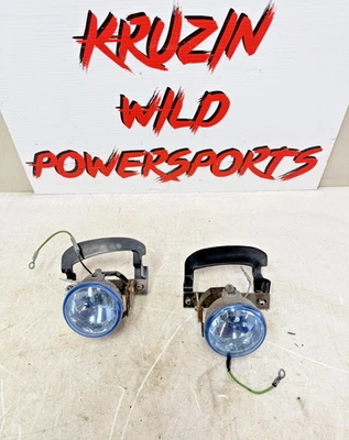 Faro antiniebla derecho izquierdo Honda Goldwing GL1800 2002 lente azul con soporte de montaje Foto 1 de 4