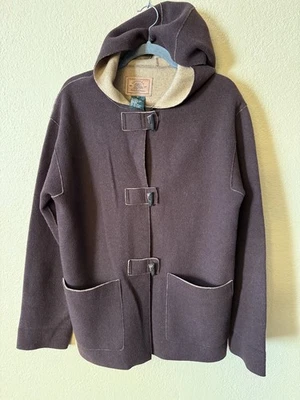 Chaqueta de granero Ralph Lauren RL marrón de lana con botones M para mujer Foto 1 de 4