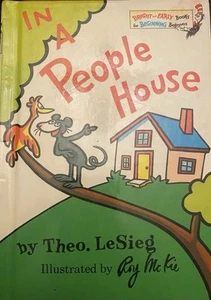 1972 Dr. Seuss IN A PEOPLE HOUSE  Bright and Early Hardcover BOOK CLUB ED - Picture 1 of 2