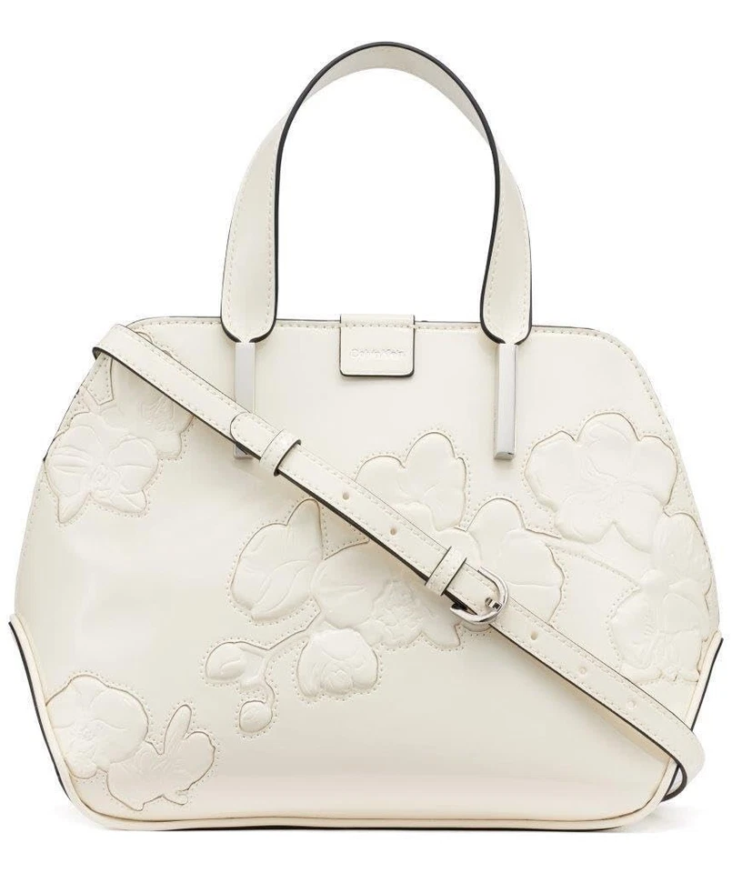 Cartera Calvin Klein Audrey Triple Compartimento, Blanco Querubín Floral, Talla Única Foto 1 de 1