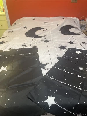 Funda nórdica reversible estrella 2 fundas de almohada tamaño completo Foto 1 de 4