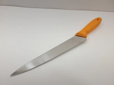 Cuchillo de Talla Fiskars Acero Inoxidable Mango Naranja Cubiertos Hecho en Finlandia Foto 1 de 3