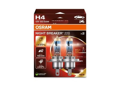 Leistungsstarke Autoglühlampe OSRAM Nightbreaker H4 +220% Set - Bild 1 von 2