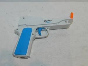 Nyko Perfect Shot Nintendo Wii White Gun w/ Orange Clip Pistol - Picture 1 of 2