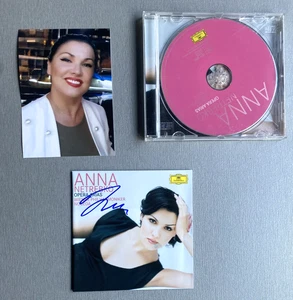 ANNA NETREBKO Russian operatic In-person signed CD booklet +  photo autograph - Picture 1 of 1