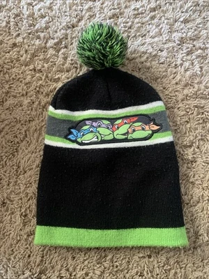 Nickelodeon Teenage Mutant Ninja Turtles Niños Gorro Pom Invierno TMNT Verde Foto 1 de 4
