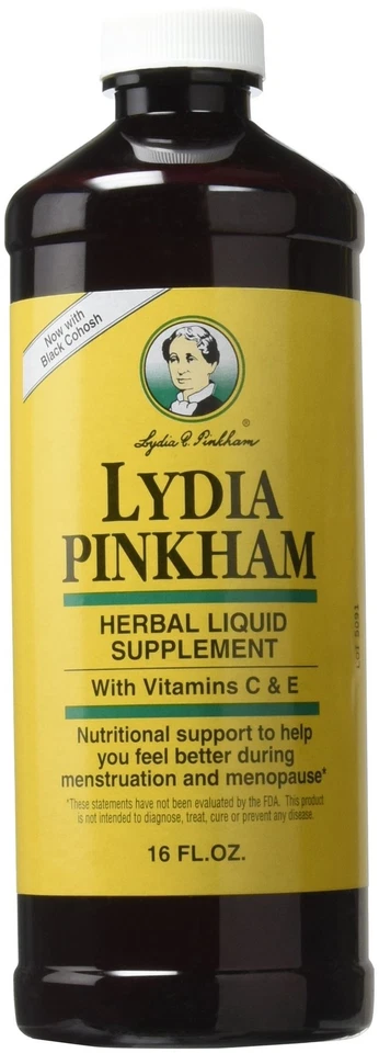Suplemento herbal Lydia Pinkham 16 oz apoyo nutricional para la menopausia y la pe... Foto 1 de 4