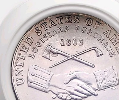 2004 D Jefferson"Peace"/Louisiana Purchase Die crack On Reverse💰 - Image 1 of 4
