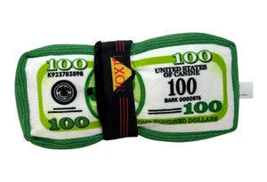 BARKBOX Beagle Tender Crinkle Squeaky Money Dog Toy 100 Dollars LKNU Bark Box - Picture 1 of 5