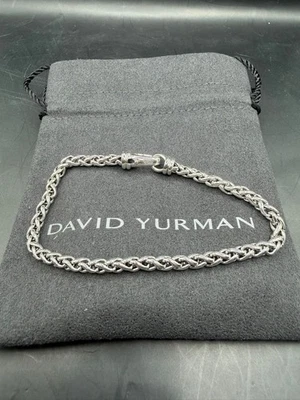 David Yurman Sterling Silver Wheat Chain 4mm Bracelet 8.5” - Image 1 of 4