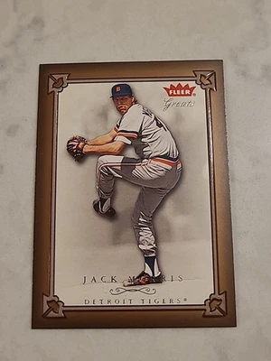2004 Fleer Greats Of The Game- Jack Morris #76 TIGERS (HOF) - Image 1 of 2