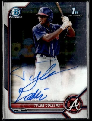 L55,690 - 2022 Bowman Chrome Prospect Autographs #CPATCS Tyler Collins Auto - Image 1 of 2