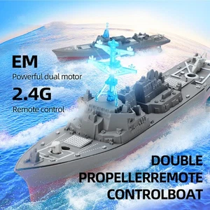 2 4 GHz RC Mini Boot Fernbedienung Kriegsschiff Wasser Spielzeug - Bild 1 von 22