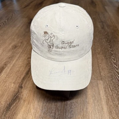 Sombrero de golf Imperial Louise Suggs autografiado firmado Ocean Forest Sea Island Course Foto 1 de 4