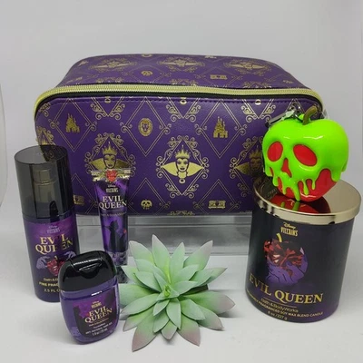 6 Pc Set Bath Body Works Disney Evil Queen Bag Candle Gloss Spray Poison Apple - Image 1 of 4
