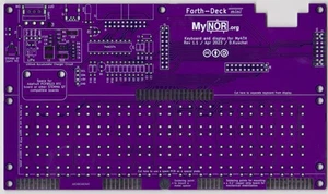 My4TH - Forth Deck - Tastiera e display V1.1 PCB - Foto 1 di 2